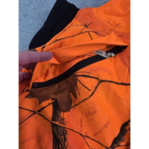Grander Mountain Men's Realtree Waterproof Tech20 Breathable Orange Camo Jacket - Picture 12 of 16